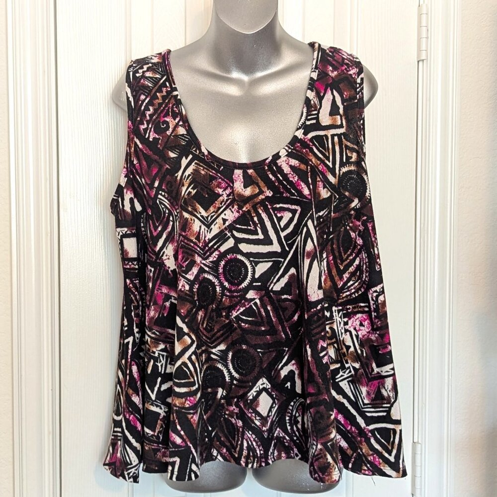 R. Marks Graphic Print Swing Tank Top